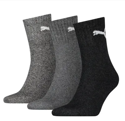 Obrázok produktu pre Puma Short Crew športové ponožky, 3-pack, sivá farba: veľkosť 39-42