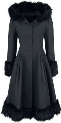 Zdjęcie produktu dla Hell Bunny Mantel Damen Elvira Coat schwarz M