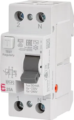 Image de Disjoncteur différentiel EFI-P2 AC 25/0,03