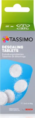 Produktbild von Bosch Tassimo Entkalkungstabletten TCZ6004 für 2 Entkalkungsvorgänge