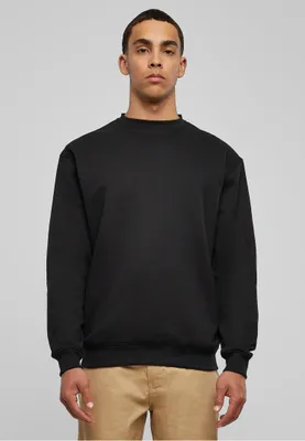 Produktbild von Urban Classics TB014E | Herren Crewneck Sweatshirt - Farbe: Black - Größe: 3XL