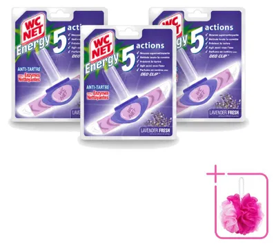 Produktbild von 3 x WC Net Toiletstein Lavendel - Sparpackung - 3 Stücke