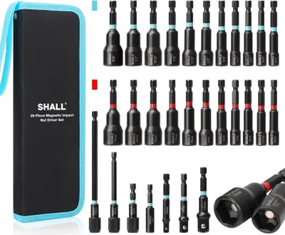 Produktbild von SHALL 29-teiliges magnetisches Steckschlüsselset mit Aufbewahrungstasche