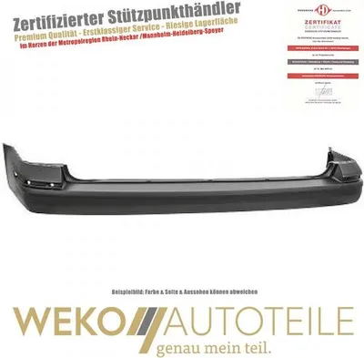 Produktbild von Stoßstange hinten für VW T6 Transporter Caravelle Multivan Kunstoff schwarz