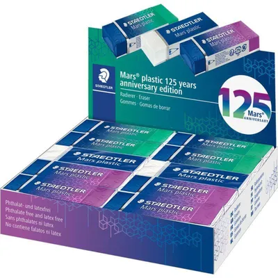 Obrázek produktu pro STAEDTLER 526 50-SMA STAEDTLER plastová guma Mars plast, stojan po 20 kusech