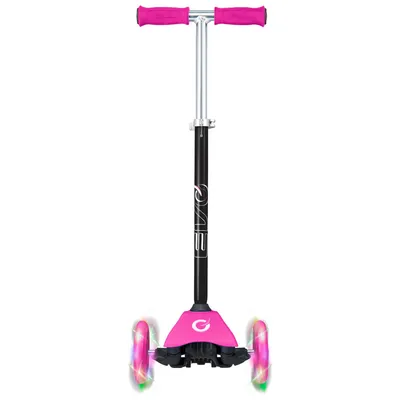 Produktbild von EVO Adjustable Tricycle Scooter für Kinder Light Up Mini Cruiser Pink Luminous Wheels