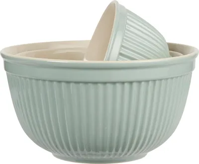 Produktbild von IB Laursen MYNTE Schalensatz Grün 3er Set Keramik Schüsseln GREEN TEA Geschirr