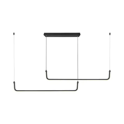 Obrázek produktu pro Závěsné svítidlo LED, hliník, černá, 2500 lumenů, D 152,5 cm
