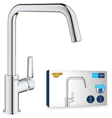 Obrázok produktu pre GROHE Start, Ťah, Chróm, Páková rukoväť, Samostarný, 1/2", Sprej