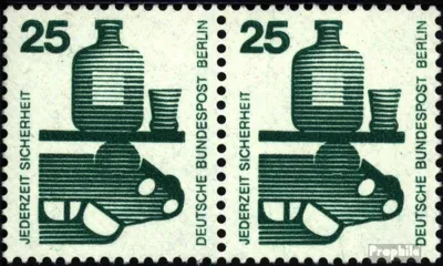 Produktbild von Briefmarken Berlin (West) 1971 Mi 405A wP waagerechtes Paar gestempelt Unfallverhütung