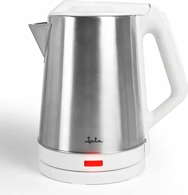Produktbild von JATA JEHA1723 - Elektrischer Wasserkocher de 2 L. 1500 W. Maximale Siedegeschwindigkeit de. Gehäuse aus rostfreiem Stahl, kabellose Kanne. Klappbarer Deckel. Wasserstandsanzeiger ofwasser .