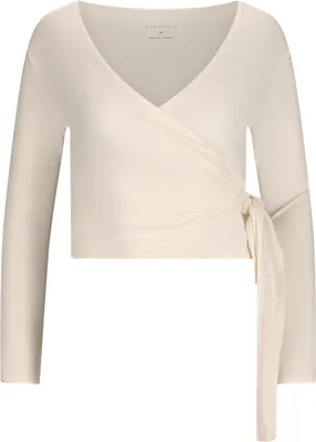 Image de ATHLECIA - Chemisier à manches longues "Walyn W Wrap" - Gris clair - Taille 42