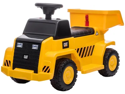 Produktbild von HOMCOM Elektro Kindertraktor mit kippbarer Ladefläche, max. 3 km/h Metall Gelb