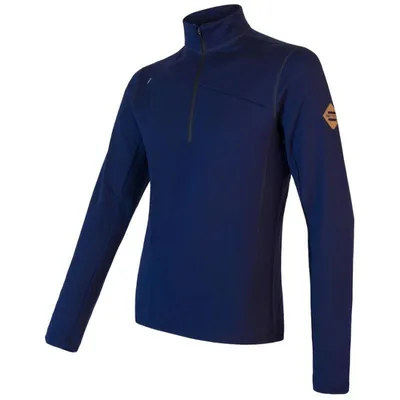 Zdjęcie produktu dla Bluza Sensor Merino Upper Zip męska krótki zamek granatowa wielkość 2XL 21200032-04
