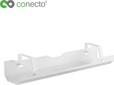 Produktbild von conecto® Schreibtisch Kabellhalterung, weiß