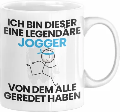 Produktbild von Jogger Geschenk Tasse Lustige Geschenkidee Geburtstag für Jogger Ich Bin Dieser Legendäre Jogger Von Dem Alle Geredet Haben Kaffee-Becher (Weiß)