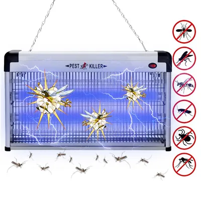 Produktbild von Jopassy Elektrischer Insektenvernichter 30W LED Insektenfalle mit UV-Licht Mückenlampe fliegenfalle Insektenkiller Moskito Killer für Innenräume Kinderzimmer Gärten