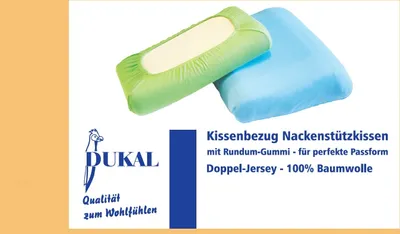 Produktbild von Bezug Nackenstützkissen : Farbe - Gelb, Größe - 35-40x70 cm