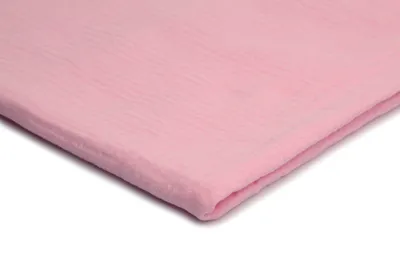 Produktbild von Baumwoll Musselin Stoff Double Gauze, Doppelgaze, Bonbonrosa 50 x 130 cm