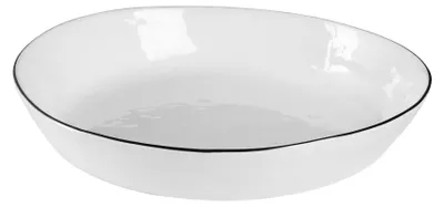 Immagine prodotto di Broste Copenhagen Ciotola perpiatta 24 cm in porcellana bianca