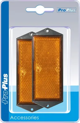 Obrázek produktu pro Reflektor jantarový 104x40mm šroubovací 2 kusy v blistru
