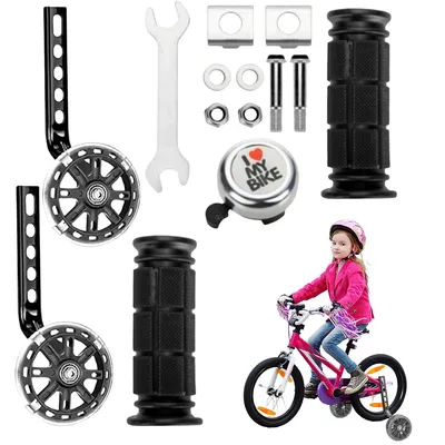 Produktbild von Verstellbare Kinderfahrrad Stützräder für 12-20 Zoll Fahrräder, stabile Trainingsräder, verstärkte Hinterrad-Stabilisatoren für Jungen und Mädchen