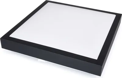 Productafbeelding van KOLORENO Vierkant LED-paneel, 18W, traal wit (4500K), zwart, 323x323x85mm