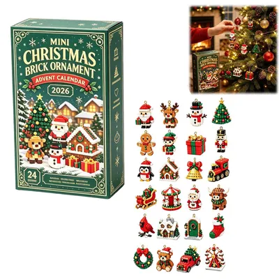 Produktbild von Generisch Xmas Mini Weihnachts-Baustein Adventskalender mit 3D No Brick Ornamenten 24 Ornamenten