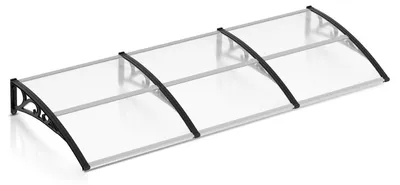 Produktbild von Transparente Vordachabdeckung für Türen, 300 x 100 cm, aus Polycarbonat