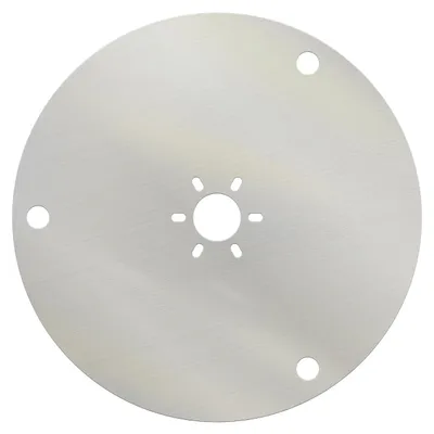 Productafbeelding van Bruwaa glijplaat voor robotmaaiers van Husqvarna, geschikt voor modellen 420, 430X, 440, 450X, 520, 550. Gemaakt van aluminium.