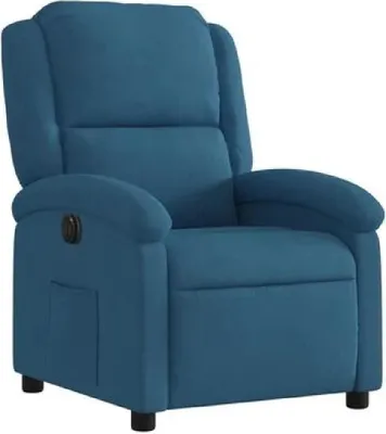 Zdjęcie produktu dla Leżanka regulowana elektrycznie Blue Velvet 86 x 71 x 99 cm