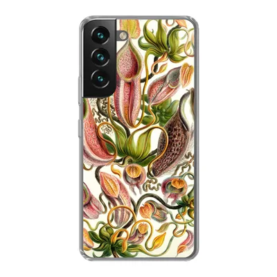 Produktbild von MuchoWow® Handyhülle Schutzhülle Hülle für Samsung Galaxy S22 Nepenthaceae - Künstliche Blumen Silikon Softcase Handy Hülle - Mobiltelefonhülle