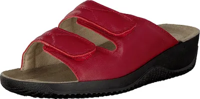 Produktbild von Rohde Soltau-40 1940 Damen Sandalen Pantoletten Clogs Weite F 1/2, Größe:36 EU, Farbe:Rot