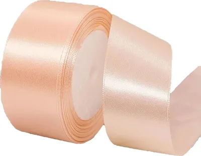 Produktbild von 4cm Champagner Rosa Satinband, Satin Dekoband Präsent Geschenkband Breit Ribbon für Kleid Hochzeit, Taufe und Geburtstag Geschenke,Satin Dekoband, Deko Band Geschenkverpackung, 22.8M…