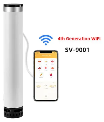 Immagine prodotto di Cottura sottovuoto - Apparecchio per cottura sottovuoto - Cuocitore sottovuoto - Impermeabile - con display LCD digitale