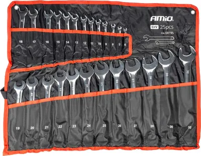 Productafbeelding van Ringsteeksleutels set 6-32 mm 25 st. AMIO-04195