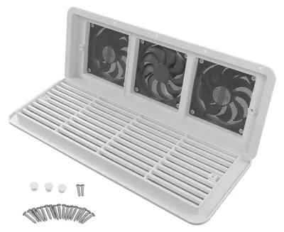 Immagine prodotto di Ventilatore RV, 480 x 185 mm, flusso d'aria potente, silenzioso, presa d'aria, uscita, uscita, con rete filtrante