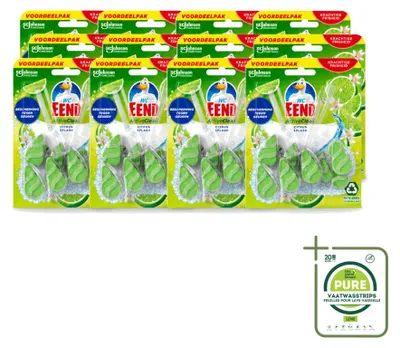 Produktbild von 12 x WC Eend Active Clean Citrus Toiletblok - 77,2 g - Großpackung - 12 Stücke