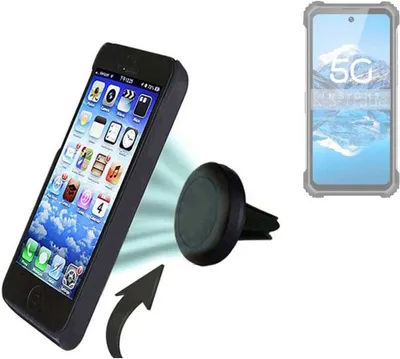 Produktbild von K-S-Trade kompatibel mit Phonemax P10 Auto Handy Halterung KFZ Halter Lüftungsgitterhalterung Air Vent mount Smartphone Halter