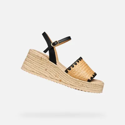 Produktbild von Geox Schwarze Damensandalen Alemeria 35