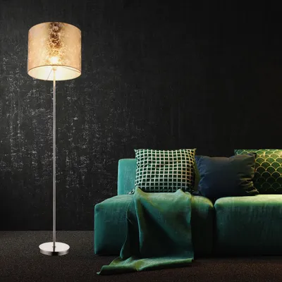 Produktbild von LED Stehleuchte, Textil gold, H 160 cm