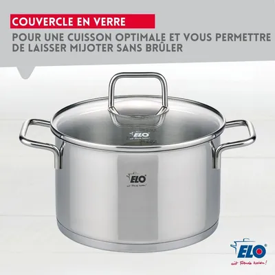 Image de Faitout en inox 16 cm de 1,7 litres Elo Citrin