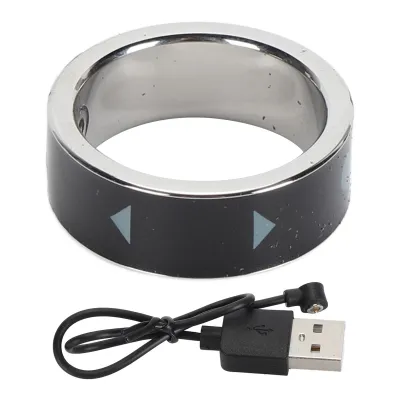 Zdjęcie produktu dla Pierścień zdalnego sterowania Bluetooth - wodoodporny, z magnetycznym przyciskiem ładowania i robienia zdjęć, dla Androida/iOS, do przewijania i przewijania