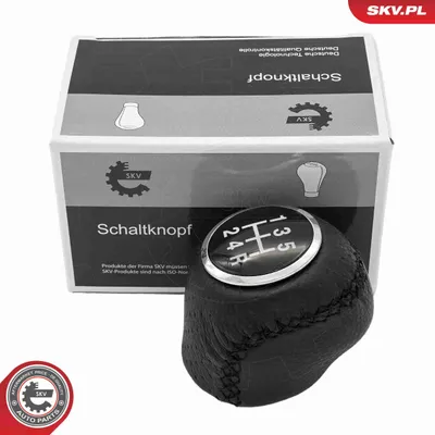 Produktbild von ESEN SKV Schaltknauf 5-Gang Schalthebelknauf Schwarz Kunststoff Synthetikleder für FIAT Ducato Kastenwagen (250, 290) Ducato Pritsche / Fahrgestell