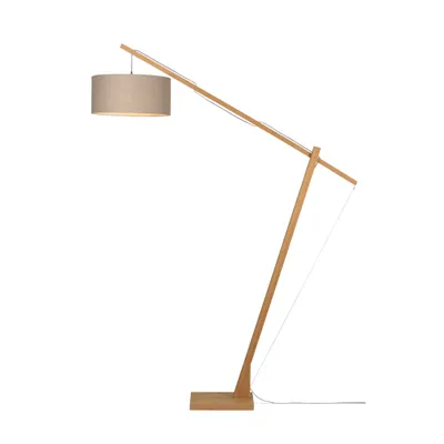 Produktbild von GOOD&MOJO - Stehleuchte Montblanc - Bambus/Taupe - 175x47x207cm für Wohnzimmer, Schlafzimmer