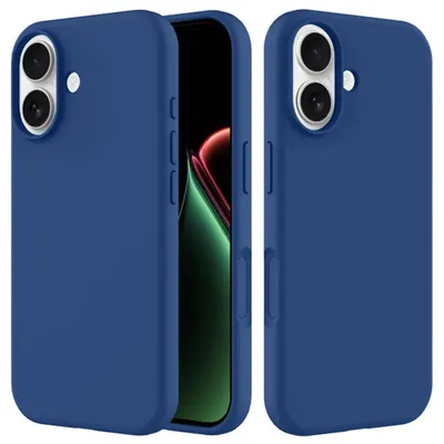 Productafbeelding van MobyDefend Hoesje - Geschikt voor iPhone 17 - Matte Siliconen Backcover - Blauw