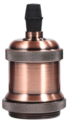 Obrázek produktu pro Vintage patice/základna pro žárovku E27/E26, měděná lampa, červenobronzová barva
