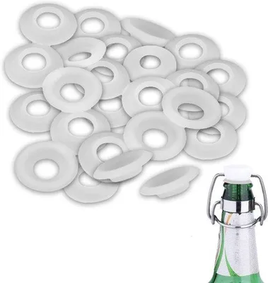 Image de Lot de 25 joints d'étanchéité en silicone pour bouteilles de bière à bouchon à bascule