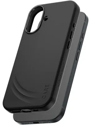 Produktbild von PanzerGlass CARE™ by ® Flow Case Schwarz m. MagSafe iPhone 17, Cover, Apple, Apple - iPhone 17, Schwarz