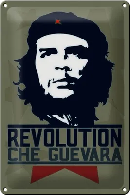Produktbild von Blechschild Retro 20x30cm Revolution Che Guevara Kuba